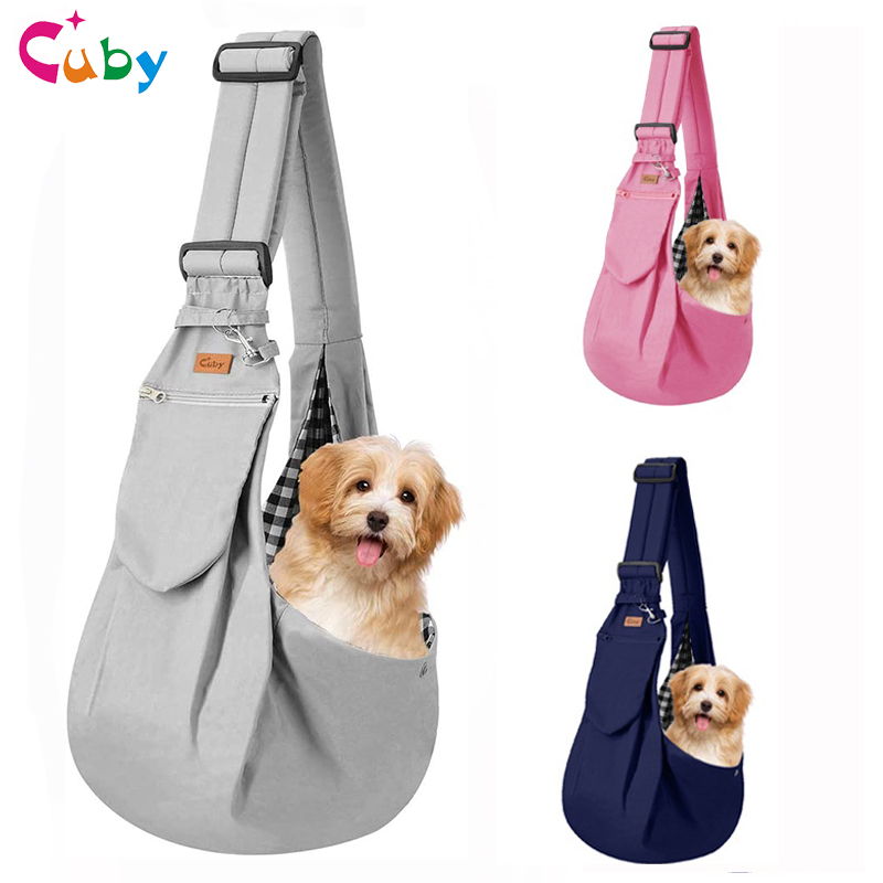 CUBY-New-Pet-Carrier-Hand-Free-Sling-Padded-Strap-Tote-Bag-Breathable-Portable-Dog-bags-adjustable