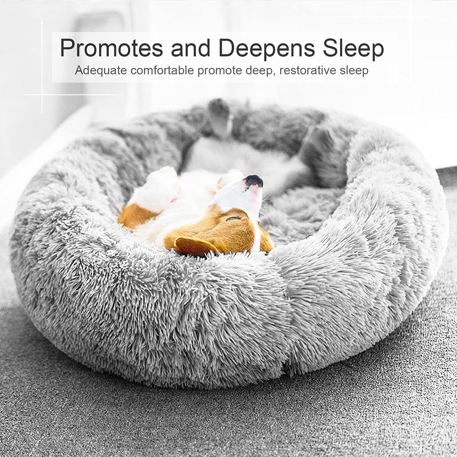 Plush-Calming-Dog-Bed-Donut-Cat-Beds-for-Small-Dogs-Medium-Large-Anti-Anxiety-Pet-Bed-5